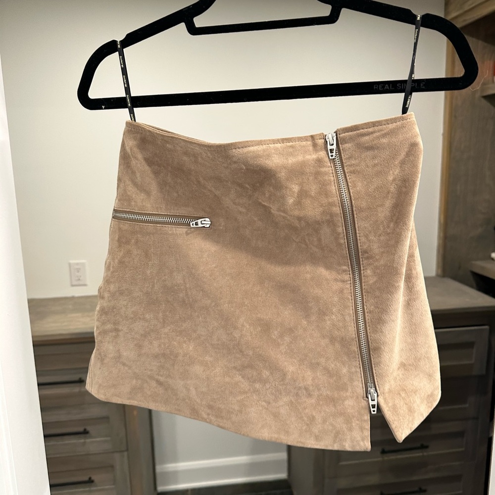 Suede Taupe Blank NYC Skirt - 26